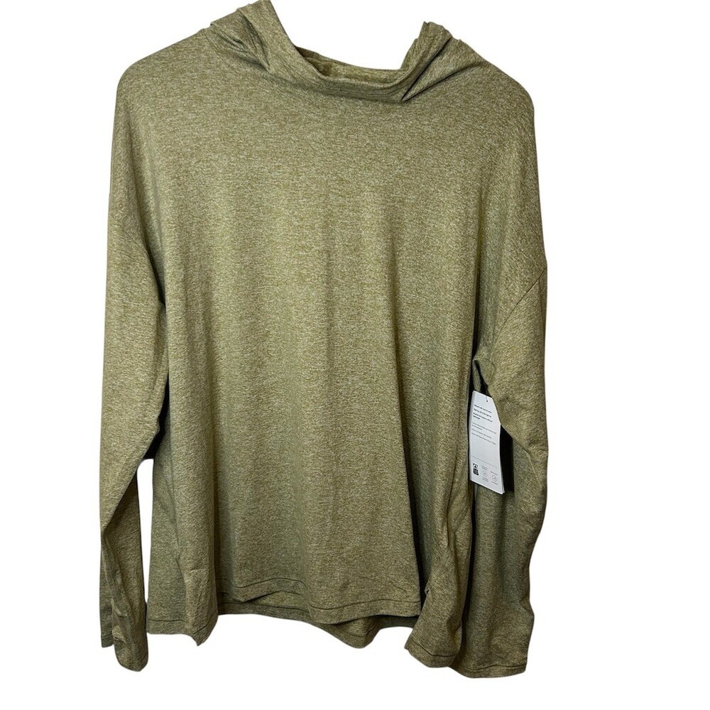 Athleta Hoodie Sweatshirt Womens Size 1X Bright Gold Heather Pullover NWT